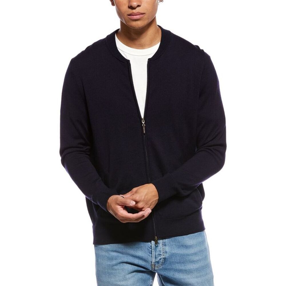 J.Mclaughlin Mens  Varsity Cardigan Sweater